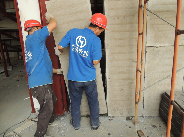 恒德板業隔墻板安裝